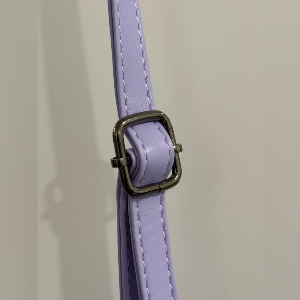 No Brand bright lavender bat / spiderweb purse w/ adjustable strap - Picture 5 of 16